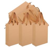 CORHAD 10pcs Yellow Paper Flower Wrapping Bags Professional Bouquet Bags Easy to Carry Strictly Polished Suitable for Flower Store Packaging