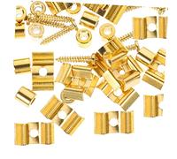 CORHAD 10set Guitar String Trees String Retainer Guides with Screws Useful Instrument Accessories