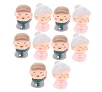CORHAD 12 Pcs Anniversary Cake Topper Grandma Figurines Couple Hug Figurine Cake Topper Romantic Birthday Decorations Happy Birthday
