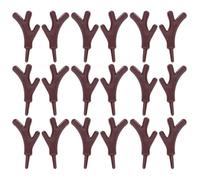 CORHAD 120Pcs Christmas Branch Antlers Craft DIY Accessories for Snowman Decoration Handcrafted Adornments for Home Shop and Holiday Decor