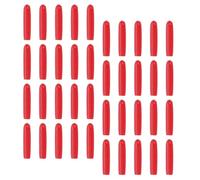 CORHAD 120Pcs Red Silicone Protective Covers for Tweezers Tips Eyelash Grafting Non-Slip Dustproof Caps Suitable for Beauty Tools and Eyelash Extension Use