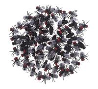 CORHAD 120pcs Simulation Fly Insect Bug Figures Blowflies Insects and Bugs Simulation Flies Plastic Fly Realistic Black Fake Small Pvc