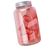 CORHAD 12Pcs Coral Orange Fan-shaped Makeup Sponge Puff Wet Dry Hydrophilic Cosmetic Applicator for Foundation Concealer Blush Highlight with Smooth Edges for Precise Nose Mouth Coverage