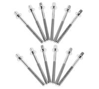 CORHAD 12pcs Drum Tension Lug Screws Stainless Steel Fasteners for Drum Kit Hardware Replacement Repair Parts for Percussion Instruments