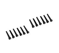 CORHAD 12pcs Guitar String Studs Pom Bridge Pin for Folk Acoustic Guitar Improve Sound Clarity