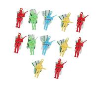 CORHAD 12Pcs Parachute Soldiers Outdoor Parachute Plaything Slow Landing Flying Simulation Game for Boys and Creative Skill Development