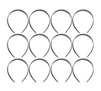 CORHAD 12pcs Plain Plastic Headbands for Women, Hard Material with Teeth, Comfortable to Touch, for Yoga and Makeup, Sturdy Hair Accessories to Hold Hair in Place