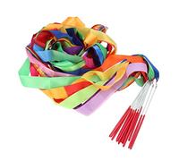 CORHAD 14pcs Colorful Rhythmic Gymnastics Ribbons Dancing Streamers for Mixed Color Ribbons for Dance and Gymnastics Activities for Boys