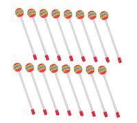 CORHAD 14pcs Lollipop Shaped Rainbow Drumsticks for Musical Instruments Foam Head Percussion Mallets Early Education Orff Rhythm Sticks for Home Classroom