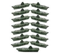 CORHAD 15pcs Plastic Aircraft Carrier Model Miniature Naval Ship Figurines for Educational War Scene Play and Home Display