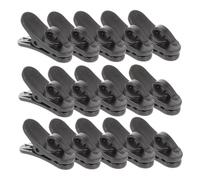 CORHAD 15pcs Small Microphone Clips for Cord Management Secure Plastic Mic Cable Clamps for Earphone and Headphone Wires Compact and Stable Hold for Conferences Speeches Recording