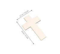 CORHAD 18pcs Unfinished Wooden Cross Cutouts Craft Wood Pieces for DIY Church Wedding Seasonal Decorations Safe Lightweight Faith-Inspired Ornaments