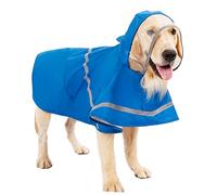 CORHAD 1Pc Reflective Dog Rain Coat for Xs Pets Pet Rainwear Durable PU Material for Rainy Days Blue Color for Dogs