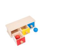 CORHAD 1Pc Three Color Drawer Ball Early Teaching Aid for Parent Learning Activity Safe Educational for Color Recognition and Discrimination for Year