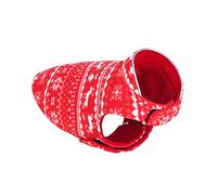CORHAD 1pc Xmas Party Dog Cosplay Costume Double-sided Christmas Pet Apparel Reflective Strip for Travel Adorable Fleece Dog Coat