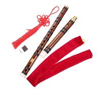 CORHAD 1set Chinese Bamboo Flute for Beginners Detachable Dizi Instrument for Boys and Girls and Adults Traditional Musical Wind Instrument c Key Flute