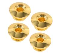 CORHAD 1set Guitar Strap Locks Metal Retainers Blocks for Bass Acoustic Electric Guitars Easy Installation Durable Design Scratch-resistant Finish Secure Your Strap Style