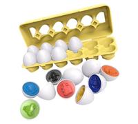 CORHAD 1Set Matching Eggs Educational for Year Old Puzzle for Cognitive Learning Fun Stacking and Transport Tool Safe and Design for Easter and Theme Parties
