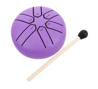 CORHAD 1set Mini Steel Tongue Drum Notes Portable Percussion Instrument for Boys and Girls Effortless Learning Unique Sound for Meditation Music Education Purple