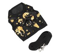 CORHAD 1set Vest Leash Bunny Pulling Strap Comfortable Bat Pattern Design for Small Pets for Indoor and Outdoor Activities
