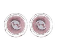 CORHAD 2 Pairs Black Fiber False Eyelashes Lightweight Skin-friendly Self-adhesive Makeup Eyelashes for Party Eye Accessories and Daily Wear