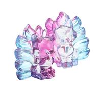 CORHAD 2 Pcs Adopt Me Fox Figurine Collectible Crystal Nine-tailed Fox Statue for Garden Decor