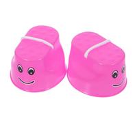 CORHAD 2 Pcs Interactive Balance Training Stilts for Sensory Education Stepper in Pink with Smiling Face Enhances Strength Coordination Social Skills and Active Play in Early Childhood