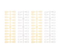 CORHAD 2 Sets 480pcs Pointed Head Nail Practice Pieces Nail Tips Manicure Training Templates Frosted and Natural Color and Salon Use Random Color