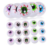 CORHAD 20 Pcs Halloween Eyeballs Bouncy Balls Mixed Colors PP Plastic Safe Party Favors Decorations for Trick Treat and Spooky Festive Fun