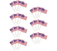 CORHAD 200pcs 65mm Toothpick Flags Party Cupcake Toppers Multi-function Country Flags Paper Decorative Cake Accessories for Birthday and Event Decorations