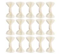 CORHAD 200pcs Beige Mini Satin Ribbon Bows 3cm Small Decorative Fabric Bows for Wedding Decorations and Daily Décor, Easy to Sew Bulk Quantity for DIY Crafts