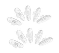 CORHAD 200pcs Soft Silicone Glasses Nose Pads Push-in Replacement Cushions for Eyewear Bridge Non-Slip Eyeglass Nose Support Pads for Enhanced Stability and Comfortable Long-Term Wear