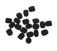 CORHAD 20pcs Black Microphone Covers Foam 20x15x5mm Stage Handheld Mic Windscreens Replacement Sponge Microphone Windscreen for Professional Audio and Recording