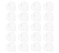 CORHAD 20pcs DIY Flame-Retardant Plastic Candle Containers Heart-Shaped Wax Melt Molds for Candle Making Reusable Acrylic Storage Holders for Home Decoration and Crafting