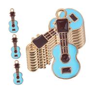 CORHAD 20Pcs Guitar-shaped Metal Jewelry Charms for DIY Crafts Music Embellishments for Bracelets Necklaces Keychains Unique Musical Accessories for Creative Crafting