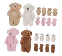 CORHAD 20pcs Mini Bear Plush Keyring Plush Stuffed Bears DIY Accessories Pendant for Key Ring Party Favors for Carnival Parties Gift for Bags