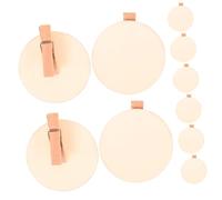 CORHAD 20pcs Mini Round Wooden Clips for Message Boards Photo Wall Decoration Party Craft Memo Holders Unique Hanging Ornaments for Birthday Wedding Home