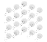 CORHAD 20pcs No Drill Ceiling Hooks for Plants Self Adhesive Heavy Duty Sticky Hooks with High Hardness Stainless Steel and Plastic Material for Hanging Ropes and Small Things Indoors