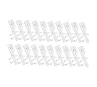 CORHAD 20Pcs Plastic Vertical Valance Clamps Blind Clips Replacement for Home Window Shades Transparent Pom Material Secure Hold for Vertical Blinds and Valance Windows