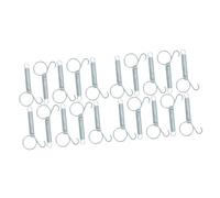 CORHAD 20pcs Spring Hooks for Pet Cages Multi-functional and Birdcage Door Latch and Easy to Use Secure Your Pets Cage Fasteners