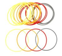CORHAD 20pcs Throwing Rings Solid Plastic Toss Circle Random Colors for Boys Outdoor Indoor Play Party Favor Exercise Game Random Color