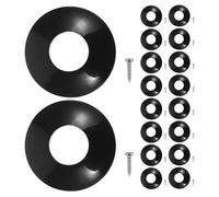 CORHAD 20pcs Tuner Washer: Tuning Peg Gasket Kit with Mounting Screw for Guitar and Ukulele Parts Replacement - Acoustic Instrument Peg Fitting