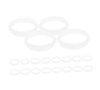 CORHAD 20pcs White Hamster Tube Connectors DIY Tunnel Rings for Small Animal Cage Expansion Easy Assembly Replacement Accessories for Hamster Cage Tunnels and Play Habitat