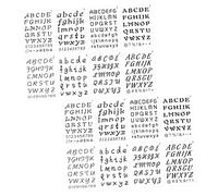 CORHAD 24 Sheets Reusable Pet Letter and Number Stencils Hollow-Out Painting Templates for DIY Crafting Lightweight Alphabet and Number Drawing Stencils for Painting and Decoration