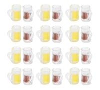 CORHAD 24pcs Lightweight Resin Beer Pendant Hanging Charms for DIY Key Rings and Jewelry Making Portable Stylish Accessories for Beer Festival Weekend Parties and Craft Projects
