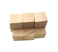 CORHAD 24pcs Natural Pine Wood Cube Blocks DIY Craft Cubes Unfinished Untreated Wooden Squares for Art Projects Educational Decor and Custom Painting