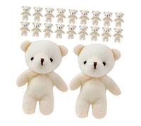 CORHAD 24Pcs Tiny Bear Doll Pendants Mini Bear Keychain Charms for Purse Backpack Handbag Hanging Decoration Plush Party Supplies
