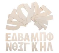 CORHAD 24Pcs Unfinished Wood Greek Alphabet Letters 8-Inch Large Wooden Crafting Tiles for Classroom Art, DIY Wall Letters, Sorority Fraternity Home Decoration