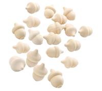 CORHAD 24pcs Wooden Acorn Figurines Unfinished Rustic Ornaments for DIY Crafting and Painting Educational Art for Seasonal Home Decoration and Creative Play