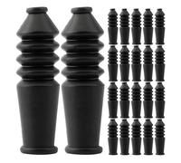 CORHAD 25pcs Bike Brake Cable Protectors Rubber Dust Shield for Brake Lever Sleeve, Sturdy Black Cover for Road Bike and Rugged Adventures, Anti-Dirt Protection Sleeve